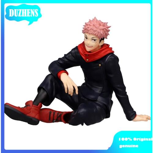 100% Original genuine Jujutsu Kaisen yuji itadori sitting position Action Figure Anime Figure Model Figure Collection Doll Gift