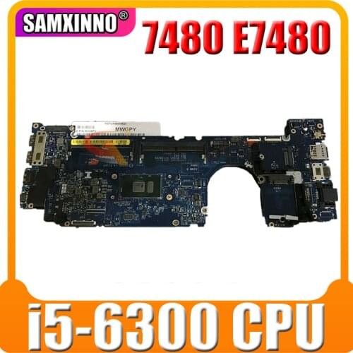 100% working for dell latitude 7480 E7480 motherboard 0MP2YX CN-0MP2YX i5-6300 CAZ20 LA-E132P tested well