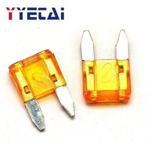 YongYeTai Super mini car insert fuse 3A 5A 7.5A 10A 15A 20A 25A 30A 35A 40A car fuse Free shipping