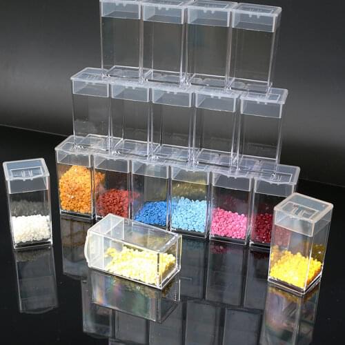 Point Drill Plate Baffle Embroidery Case Tray Accessories Heart-Shaped DIY Diamond Painting Tray Box Cross Stitch Storage