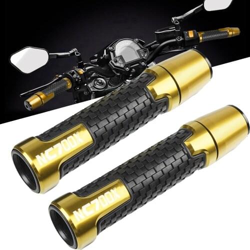 Aluminum + plastic Motorcycle Handle grip ends Handlebar Grips Sets For Honda NC700 X NC 700 X NC700-X NC700X 2014 2015