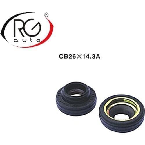 Automotive compressor seal oil seal/ LIP TYPE with RUBBER-MOUNTED shaft seal/ for Daewoo V5 OEM, SOME GM V5/V7 OEM, R134a
