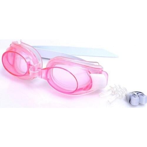 Children Adjustable Waterproof Anti fog Swimming Glasses Goggles Outdoor Swim Pool Eyewear & Ear Plugs Nose Clip Swimming Sets