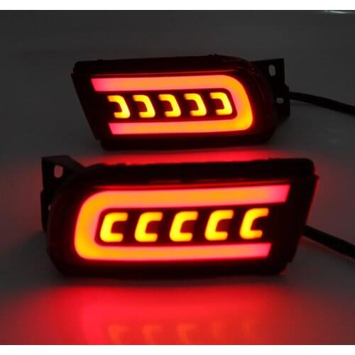 For Toyota Land Cruiser Prado 150 LC150 FJ150 GRJ150 2010 - 2020 LED Reflector Rear Bumper Tail Light Brake Light turn signal