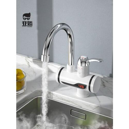YAJIAO Electric Water Heater Tap Instant Hot Water Faucet Heater Cold Heating Faucet For Bathroom Kithchen