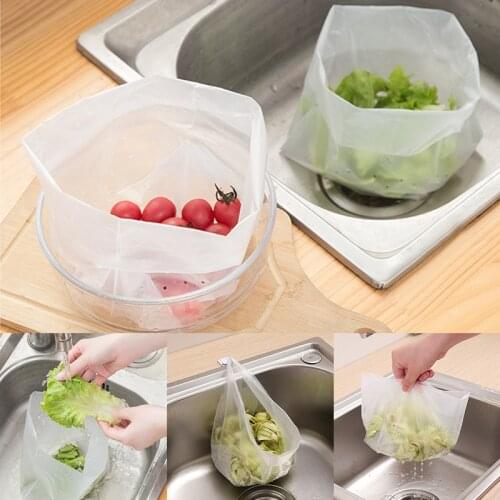 10/20/30 Pcs Kitchen Sink Filter Garbage Bag Disposable Garbage Bags Vertical Drain Food Waste Collection Hole Mesh Draining Bag