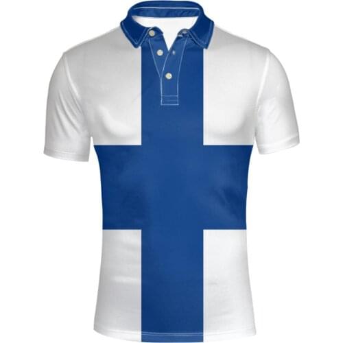 FINLAND shirt free custom name number fin Polo shirt nation flag fi finnish swedish suomi country college print photo clothes