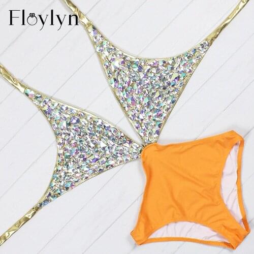 FLOYLYN Swimwear With Rhinestones