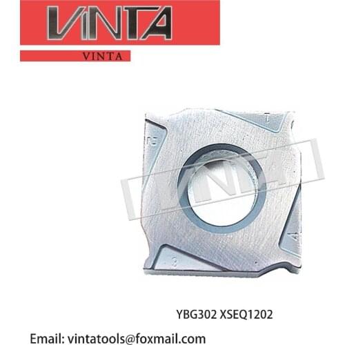Freeshipping10pcs/box YBG302 XSEQ1202 XSEQ1203 XSEQ12T3 XSEQ1204 XSEQ12T4 CNC Carbide Milling Inserts Face and Side Cutter SMP01