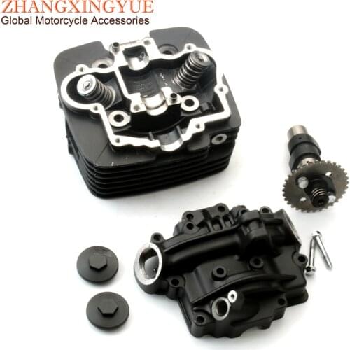 Motorcycle Cylinder Head Assembly & Rocker Camshaft for Suzuki EN125 EN125-2A EN125HU EN 125cc 2003-2009 GZ125 Black 157FMI