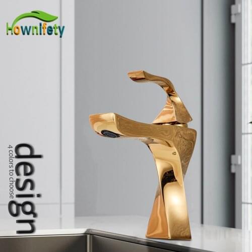 Chrome/Orb/Brushed/Gold Soft Water Hot and Cold Mixer Basin Tap Brass Sink Faucets Wash Hands Single Handle Modern