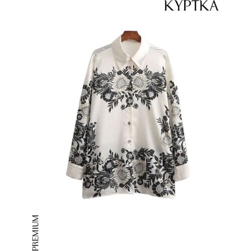 Блузки с принтом KYPTKA China At AliExpress