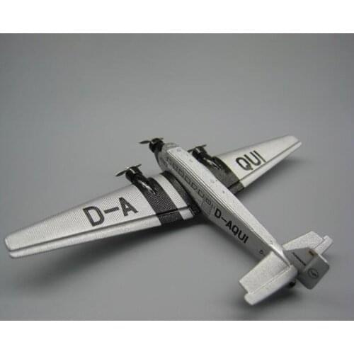 Diecast 1/250 Scale Germany JU-52 Junkers Ju-Air JU52 Plane Model Classic Toy Transport Aircraft Airplane Model Collection Gift