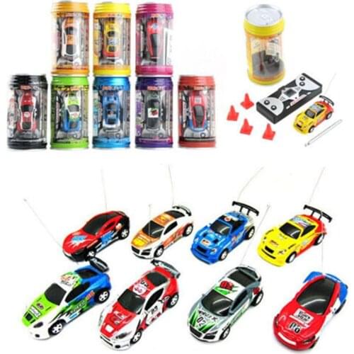 Mini Multicolor Coke Can RC Radio Remote Control Speed Micro Racing Car Toy Gift