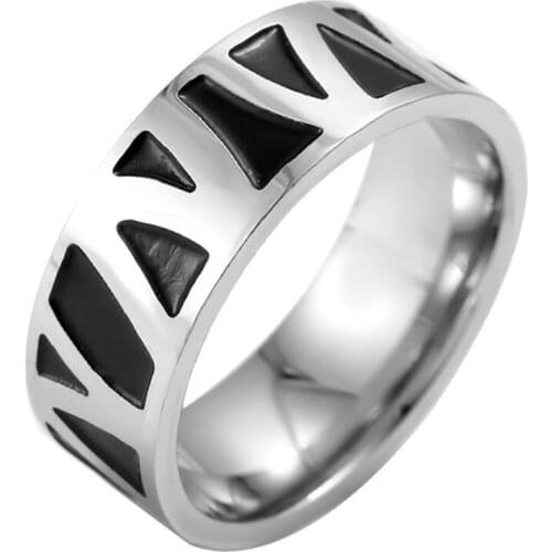 Fashion Simple Irregular Drip Shape Design Ring For Men Titanium Steel Silver Color Finger Rings Party Jewelry Accessories Gift