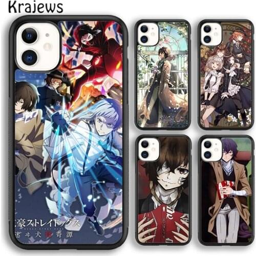 Krajews Anime Bungou Stray Dogs soft Phone Case Cover For iPhone 5s SE 2020 6s 7 8 plus X XS XR 11 12 mini pro max coque Shell