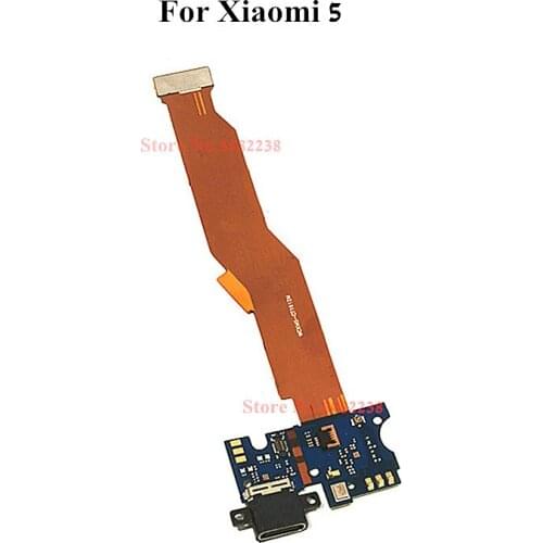 Original USB Charging Port Flex Cable For Xiaomi 5 MI5 Charger Plug Board Charging Dock Connector Motherboard Cable For Xiaomi5