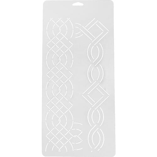 Semi-Transparent Acrylic Quilt Template Patchwork Embroidery Stencils, Rectangle