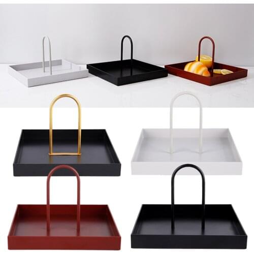 Portable Storage Tray Porch Objects Jewelry Organizer Desktop Food Bread Pallet Square Shape Home Decoration