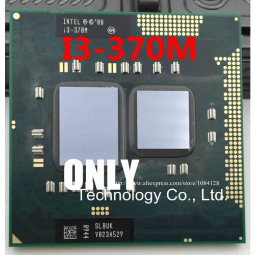 Free shipping intel i3-370M SLBUK CPU Core Processor i3-370M 3M Cache, 2.4 GHz, Intel i3 370M CPU PPGA988 support HM55 /QH57