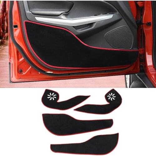 QCBXYYXH 4pcs/lot Car Styling Protector Side Edge Protection Pad Protected Anti-kick Door Mats Cover For Ford Ecosport 2013-2016