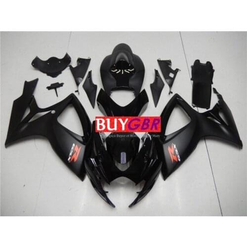 Hot Sales, Black matte light Fairings K6 For Suzuki GSXR600/750 K6 2006 2007 06 07 ABS Motorcycle Fairings Accessories Buygbr