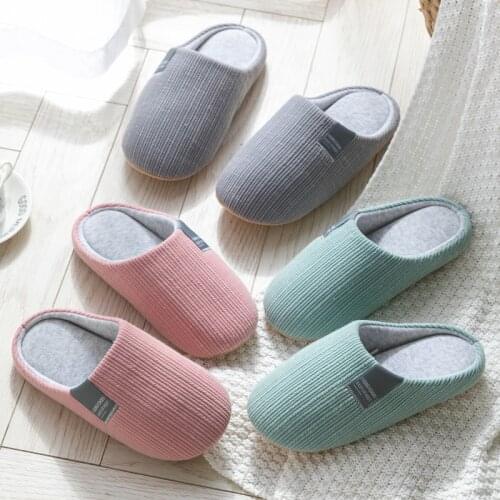 Female Cloud Cotton Soft Slippers Winter Leisure Comfortable Warm Pink Lovers Ladies Slides Fashion Indoor Flats Woman Shoes