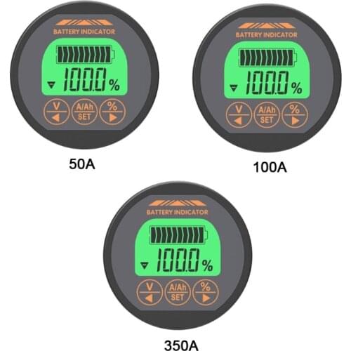 Battery Monitor Tester Voltmeter Ammeter Car Auto Motorboat 50A 100A 350A TR16