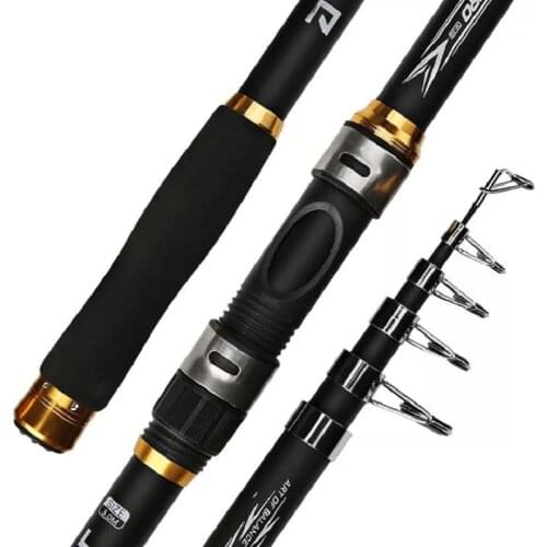 CX 2.1M -3.6M Carp Fishing Rod feeder Hard FRP Carbon Fiber Telescopic Fishing Rod fishing pole