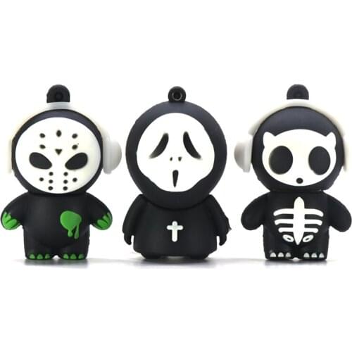 Cute Music Funny Usb Flash Drive Ghost Pen Drive Memory Stick Pendrive usb stick 4GB 8GB 16GB 32GB 64GB 128GB 256 Halloween Gift