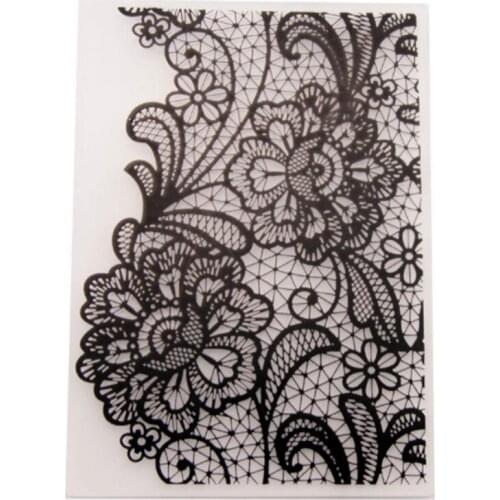 EMBOSSER Plastic Embossing Folder For Scrapbook Stencils FLOWERS DIY PAPER Album Cards Making CRAFT SUPPLIES Scrapbooking MOLDS