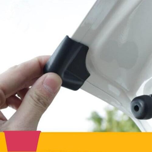 Color My Life ABS Black Car Trunk Tailgate Crash Corner Rubber Guard Sticker for Ford Ecosport 2012 - 2017 Accessories 2Pcs/Set