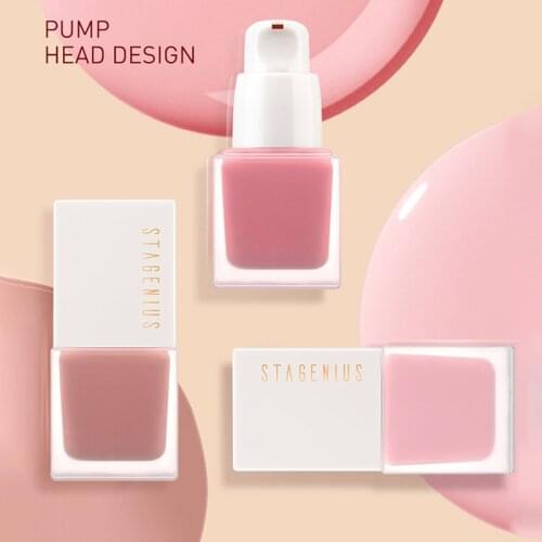 Face Liquid Blush Eyeshadow Blusher 6 Colors High Quality Pigment Long Lasting Natural Cheek Blush Cream Makeup Cosmetics TSLM1