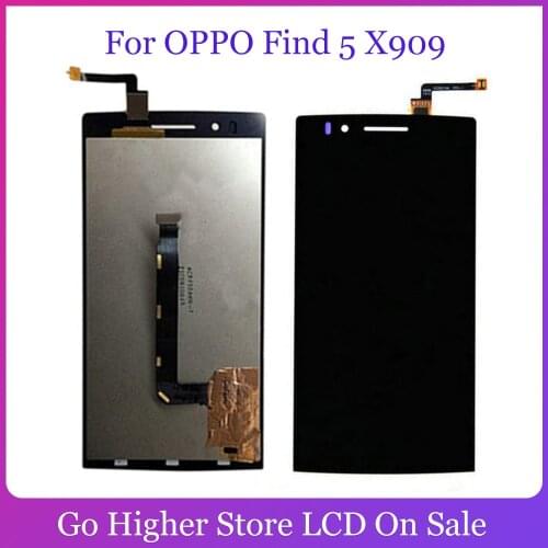 100% Test For OPPO Find 5 X909 LCD Display Digitizer Screen Touch Panel Glass Assembly with Tools
