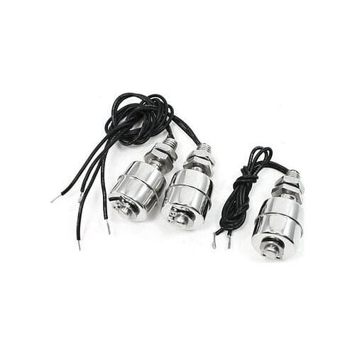 3Pcs Liquid Level Sensor Stainless Steel Float Switch 10mm Thread 45mm Long