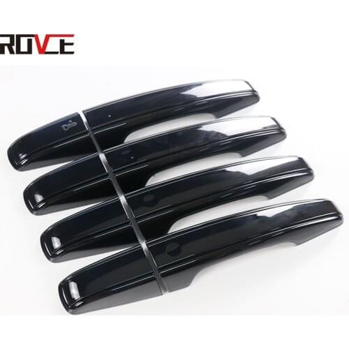 4 Pieces / set Car Door Handle sticker For Land Rover Discovery 5 L462 New Car Side Door Handle Cover Trim