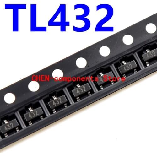 50pcs TL432 SOT23 SMD SOT-23 Voltage reference