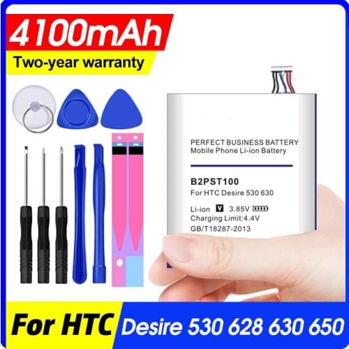 High Capacity 4100mAh B2PST100 Battery for HTC Desire 628 530 630 650 D530U Battery