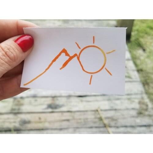 Free Shipping Mountains And The Sun Car Accessories Exterior Car Styling Funny Auto Stickers And Decals Car Accessories