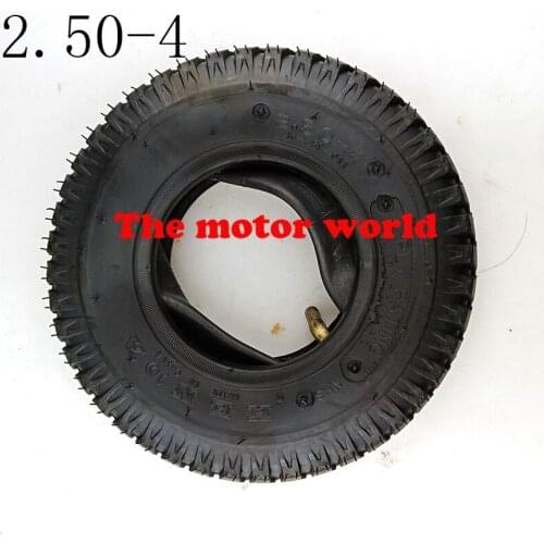 Free Shipping Hot Sale2.50-4Tire and Inner Tire Fits Motorcycle Tyre Gas Electric Scooter Bike Tire and Scooter Wheelchair Wheel