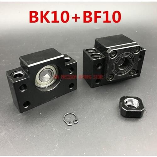 Cnc Router Parts AXK Linear Rail Bk10 Bf10 Support For Ball Screw 1204 Set :1 Pcs Fixed Side +1 Floated For Xyz Cnc Parts
