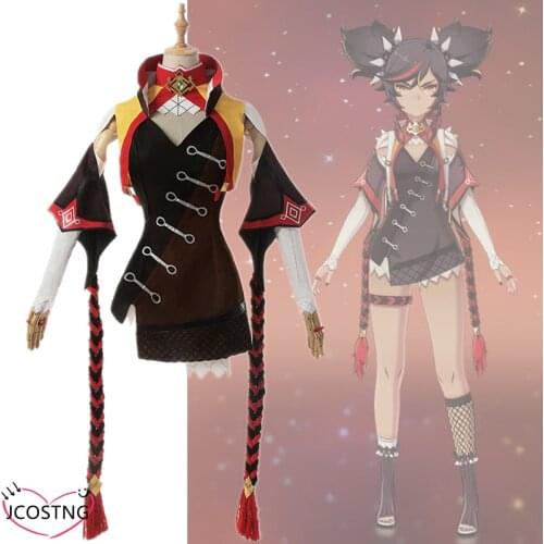 Genshin Impact Cosplay XINYAN Cosplay Costume Game Genshin Impact Costume for Women Halloween Suit Sexy Outfit
