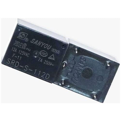 HOT NEW 12V relay SRD-S-112D SRD S 112D SRDS112D A set of normally open 12VDC DC12V 12V 5PIN