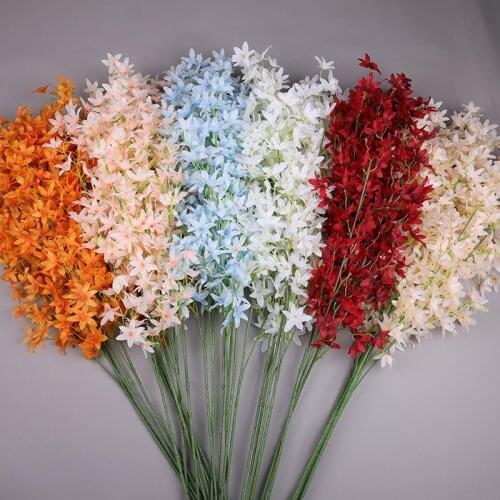Artificial Oncidium Wedding Floral Decoration Flowers Wedding Flower Artificial Flowers Silk Flowers Leaf Dancing Orchids