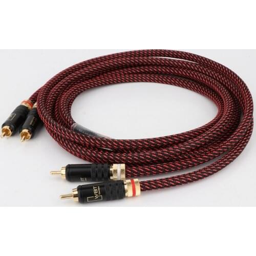 Pair CANARE HI-End Pure copper RCA To RCA Audio Cable 2RCA Interconnect cable OFC cable