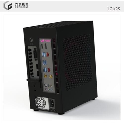 Lgk2s Mini itx chassis all aluminum A4 single display Mini 1U power desktop portable K39 M24