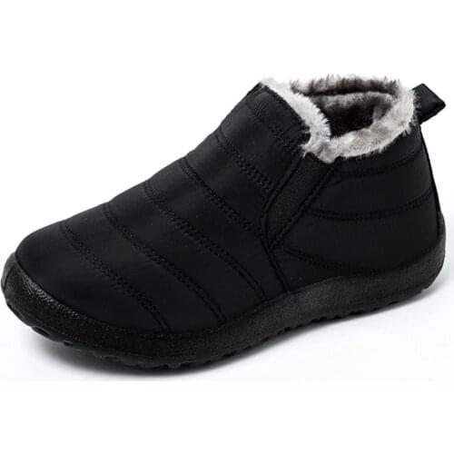 2021 Mens Ankle Boots Waterproof Non-Slip Shoes For Men Velvet Warm Side Outdoor Mens Casual Short Boots Male Shoes Plus Size