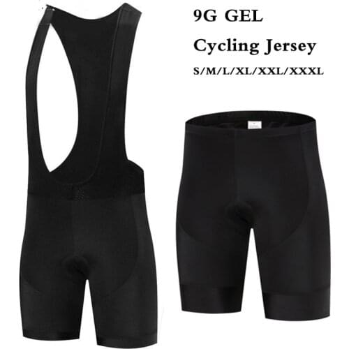 Men Cycling Bib Shorts Adult S/M/L/XL/XXL/XXXL Bicycle Shorts 9D Gel Pants Pad Outdoor Riding Wear Racing Equipment