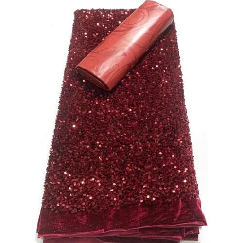 New 2.5+2.5 Yards Bazin Riche Original 2021 High Quality African Lace Fabirc for Dresses VM49611 Sequins Nigerian Lace Fabircs