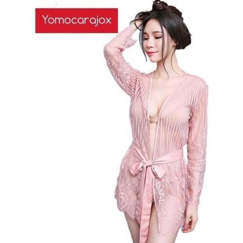 New Lace Printed Lingerie Transparent Sexy Nightgowns Hot Erotic Costumes Underwear Sexy Lingeries Teddy Lingerie Porno Babydoll